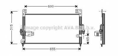 AVA QUALITY COOLING mt5118 -  Конденсатор, кондиционер
